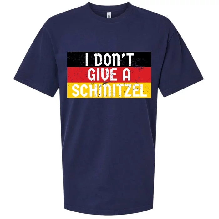 I Don't Give A Schnitzel Funny Oktoberfest Sueded Cloud Jersey T-Shirt