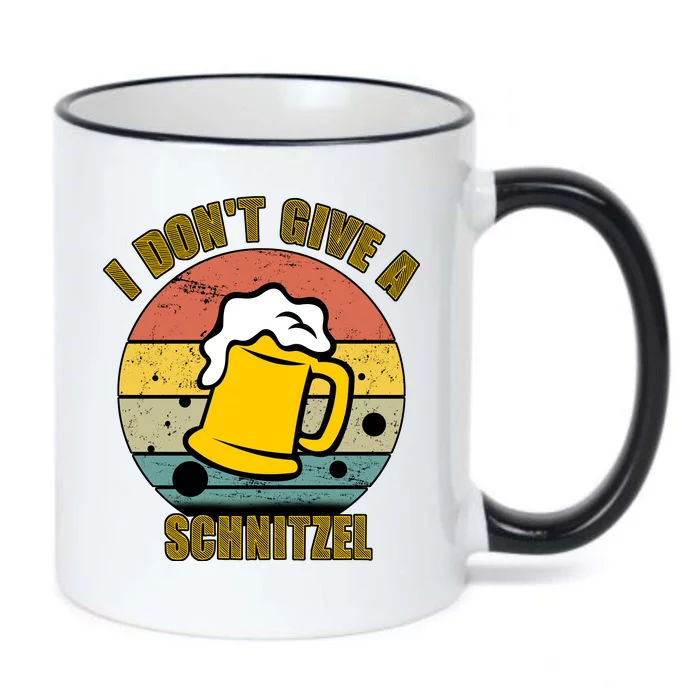 I Don't Give A Schnitzel Funny Oktoberfest Beer Black Color Changing Mug