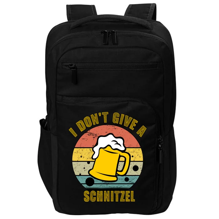 I Don't Give A Schnitzel Funny Oktoberfest Beer Impact Tech Backpack