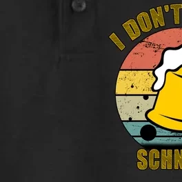 I Don't Give A Schnitzel Funny Oktoberfest Beer Dry Zone Grid Performance Polo