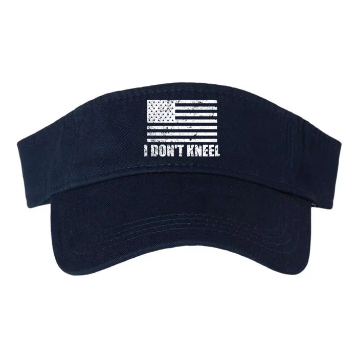 I Dont Kneel Distressed USA Flag Valucap Bio-Washed Visor