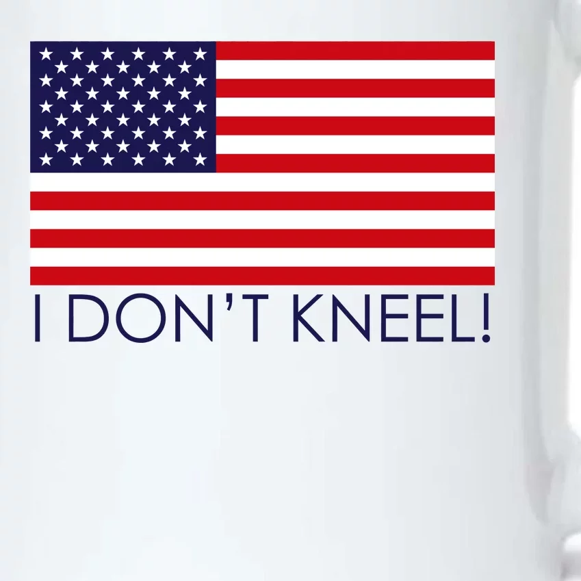 I Don't Kneel USA Flag Black Color Changing Mug