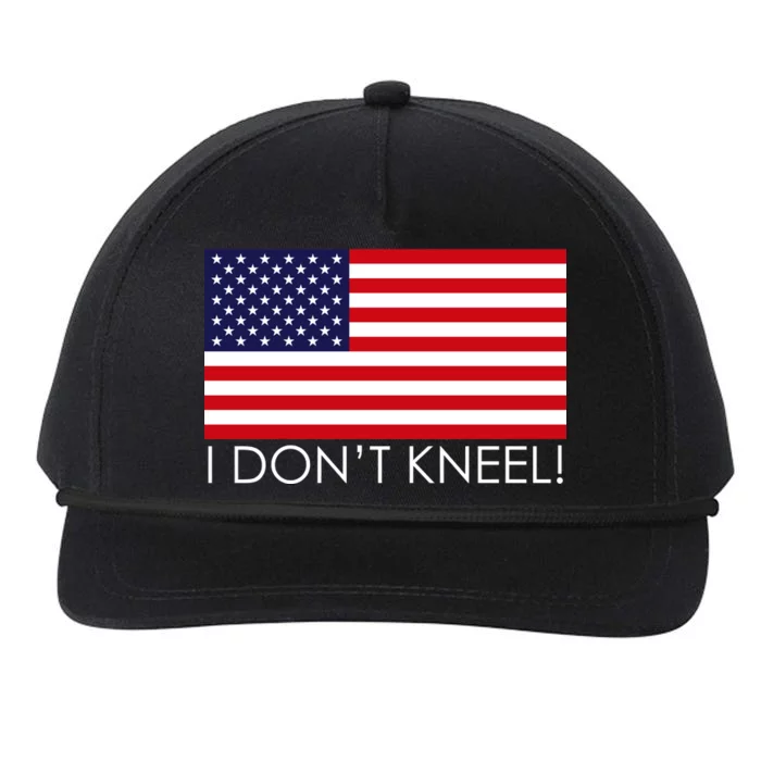 I Don't Kneel USA Flag Snapback Five-Panel Rope Hat