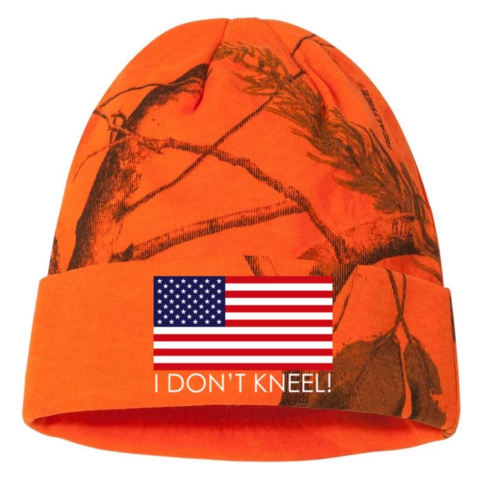 I Don't Kneel USA Flag Kati - 12in Camo Beanie