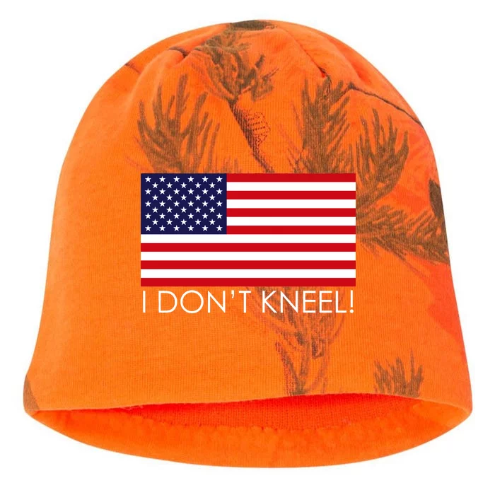 I Don't Kneel USA Flag Kati - Camo Knit Beanie