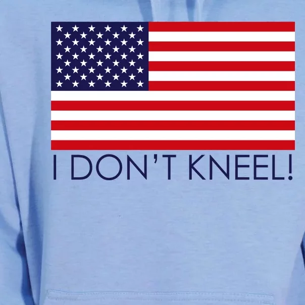 I Don't Kneel USA Flag Unisex Surf Hoodie