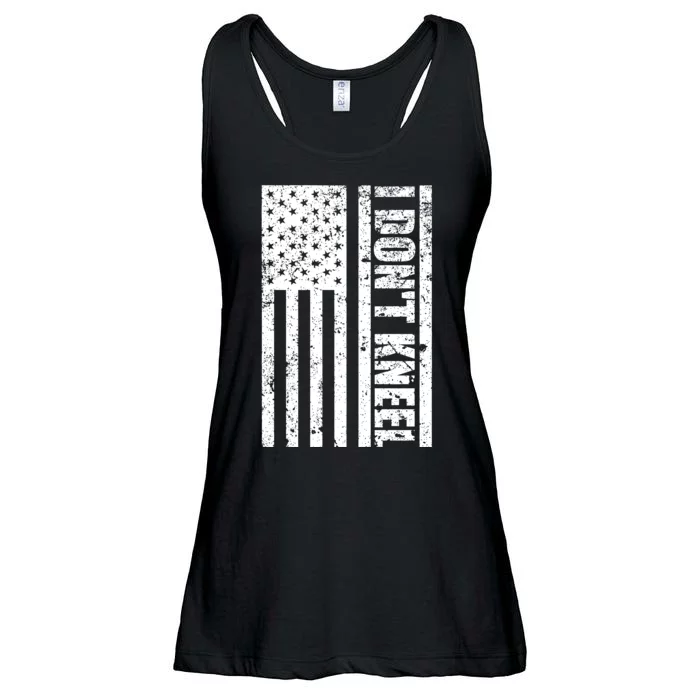 I Dont Kneel Vintage USA Flag Ladies Essential Flowy Tank