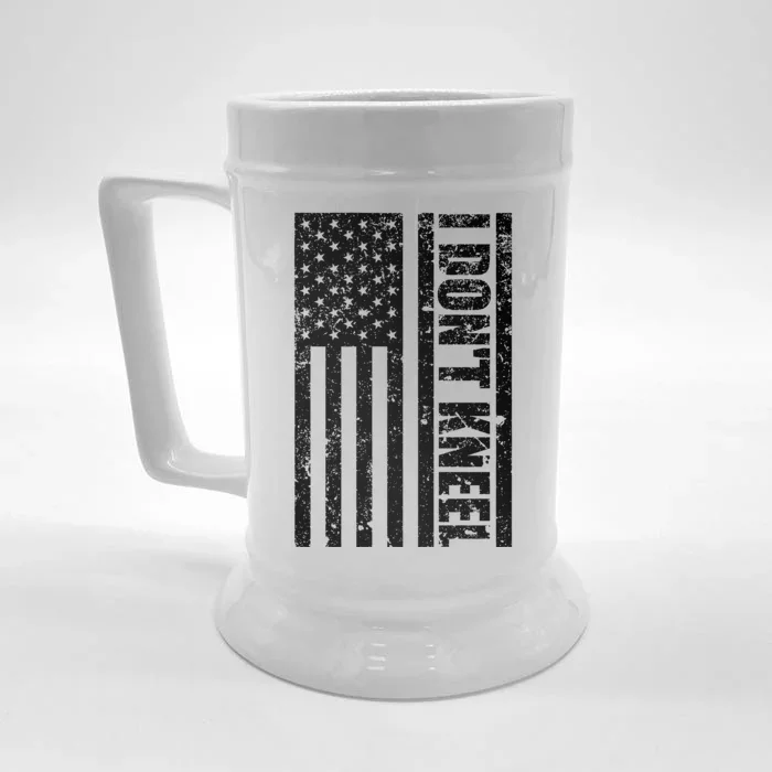 I Dont Kneel Vintage USA Flag Front & Back Beer Stein