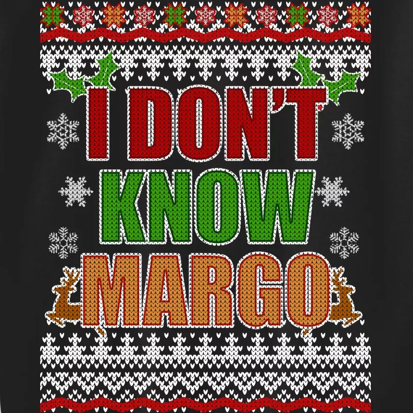 I Don't Know Margo Ugly Christmas Kids Sweatshirt