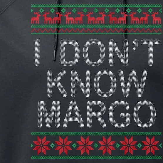 I Don't Know Margo Ugly Matching Christmas Performance Fleece Hoodie