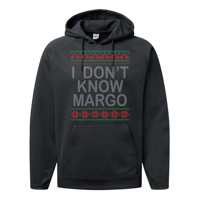 I Don't Know Margo Ugly Matching Christmas Performance Fleece Hoodie