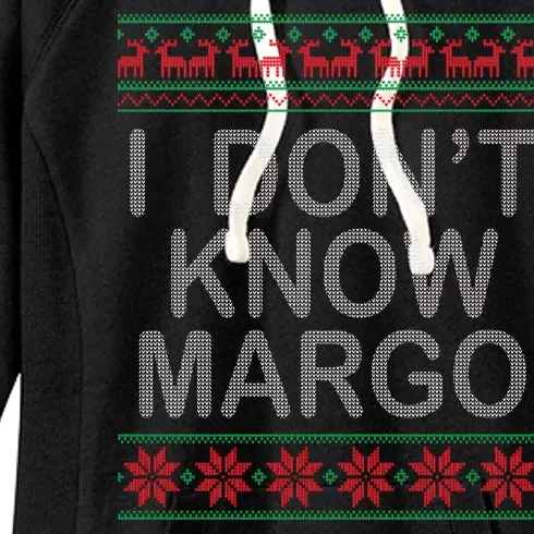 I Don't Know Margo Ugly Matching Christmas Women's Fleece Hoodie