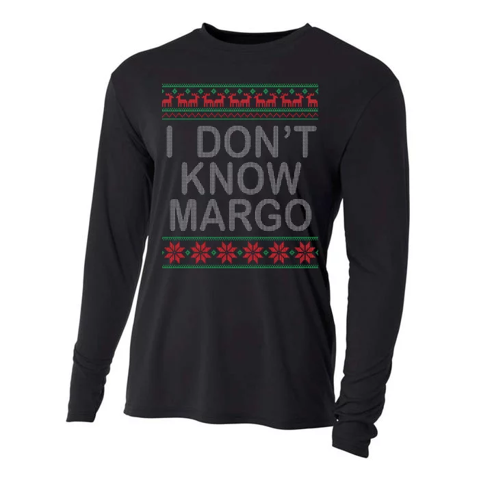 I Don't Know Margo Ugly Matching Christmas Cooling Performance Long Sleeve Crew