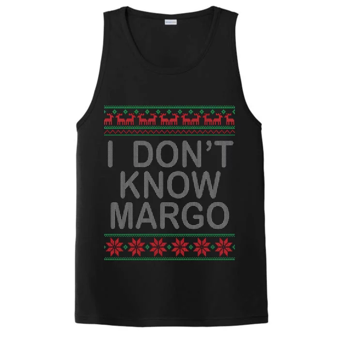 I Don't Know Margo Ugly Matching Christmas Performance Tank