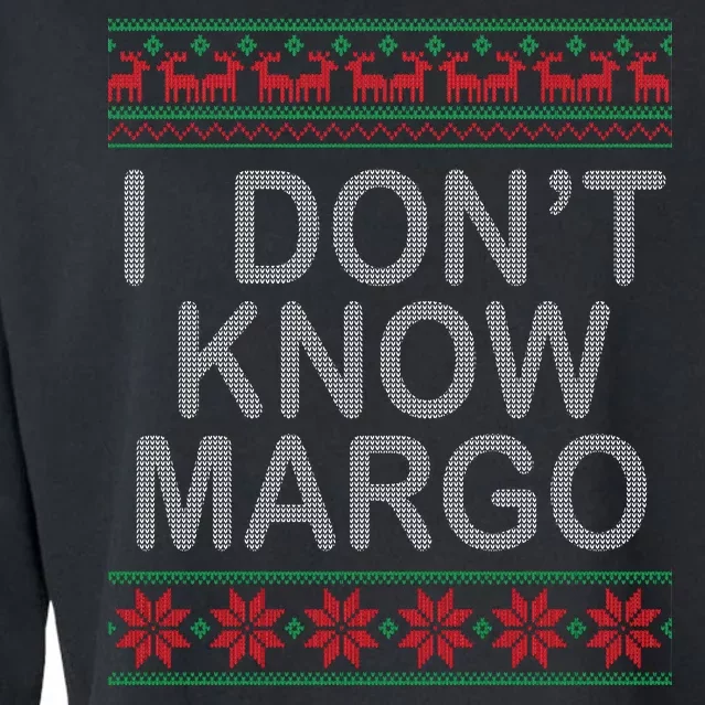 I Don't Know Margo Ugly Matching Christmas Cropped Pullover Crew