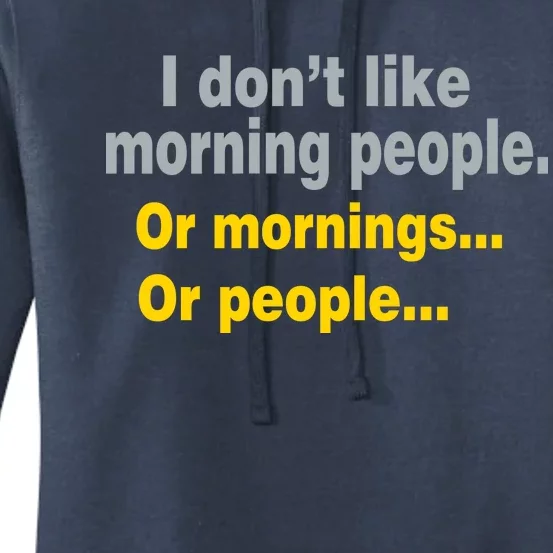 I Don't Like Morning People Women's Pullover Hoodie