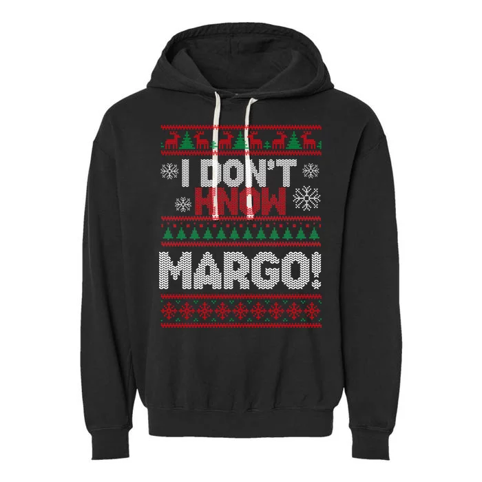 I Don't Margo Funny Christmas Garment-Dyed Fleece Hoodie