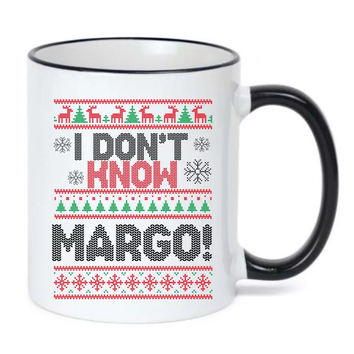 I Don't Margo Funny Christmas Black Color Changing Mug