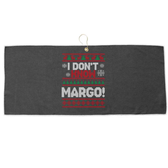 I Don't Margo Funny Christmas Large Microfiber Waffle Golf Towel