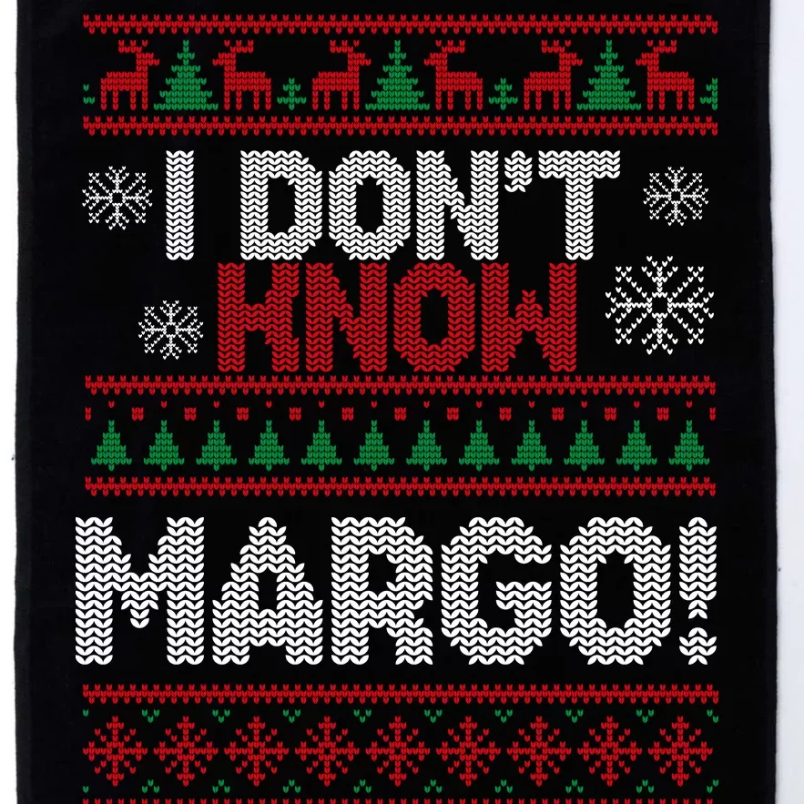 I Don't Margo Funny Christmas Platinum Collection Golf Towel