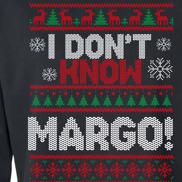 I Don't Margo Funny Christmas Cropped Pullover Crew