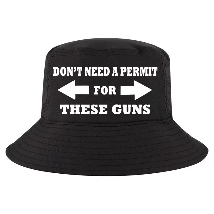 I don't Need A Permit For These Guns Cool Comfort Performance Bucket Hat