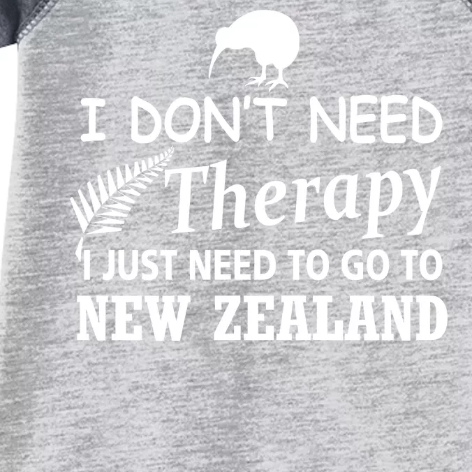 I Don't Need Therapy I Just Need To Go To New Zealand Infant Baby Jersey Bodysuit