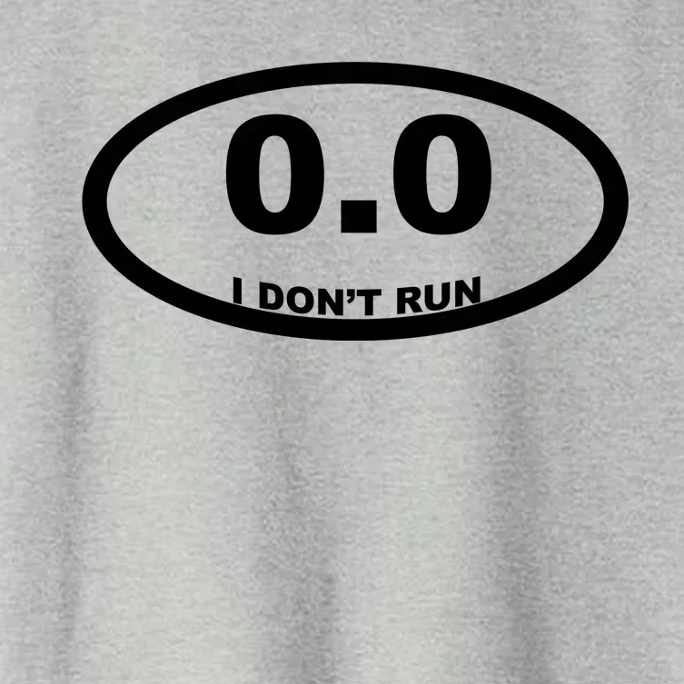 I Don't Run Women's Crop Top Tee