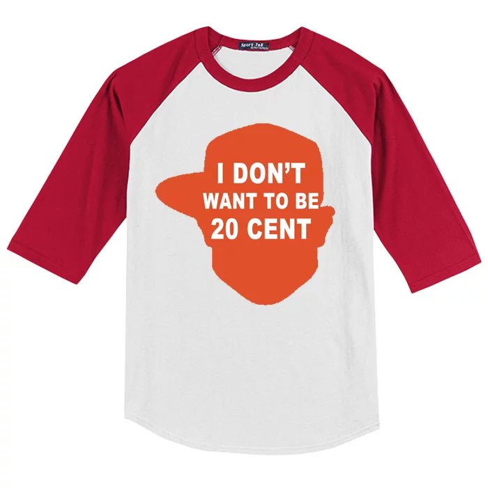 I Don't Want To Be 20 Cent Kids Colorblock Raglan Jersey