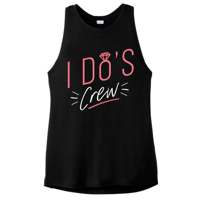 I Do's Crew Bridal Ladies Tri-Blend Wicking Tank