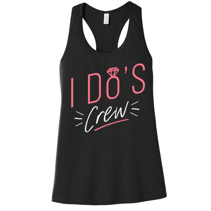 I Do's Crew Bridal Women's Racerback Tank