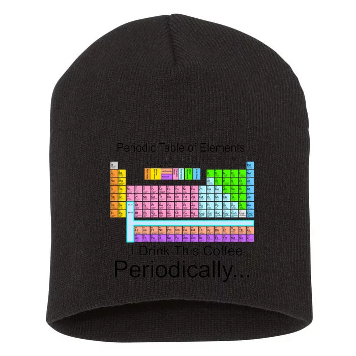 I Drink This Coffee Periodically Mug - Periodic Table of Elements Short Acrylic Beanie