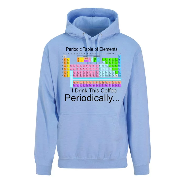 I Drink This Coffee Periodically Mug - Periodic Table of Elements Unisex Surf Hoodie