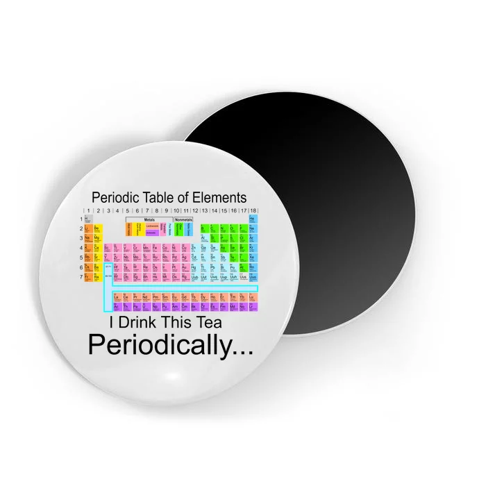 I Drink This Tea Periodically Periodic Table of Elements Magnet