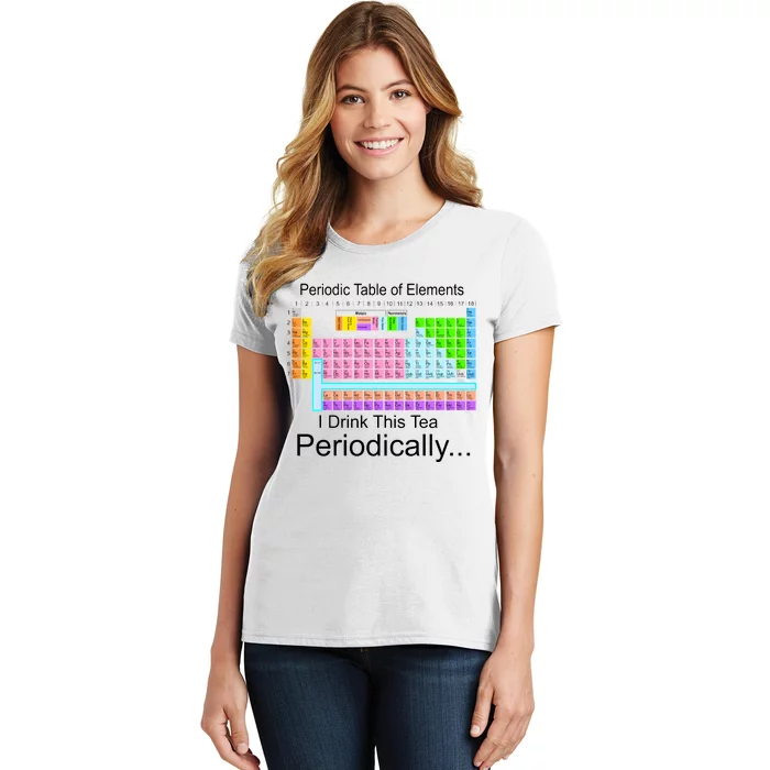 I Drink This Tea Periodically Periodic Table of Elements Women's T-Shirt