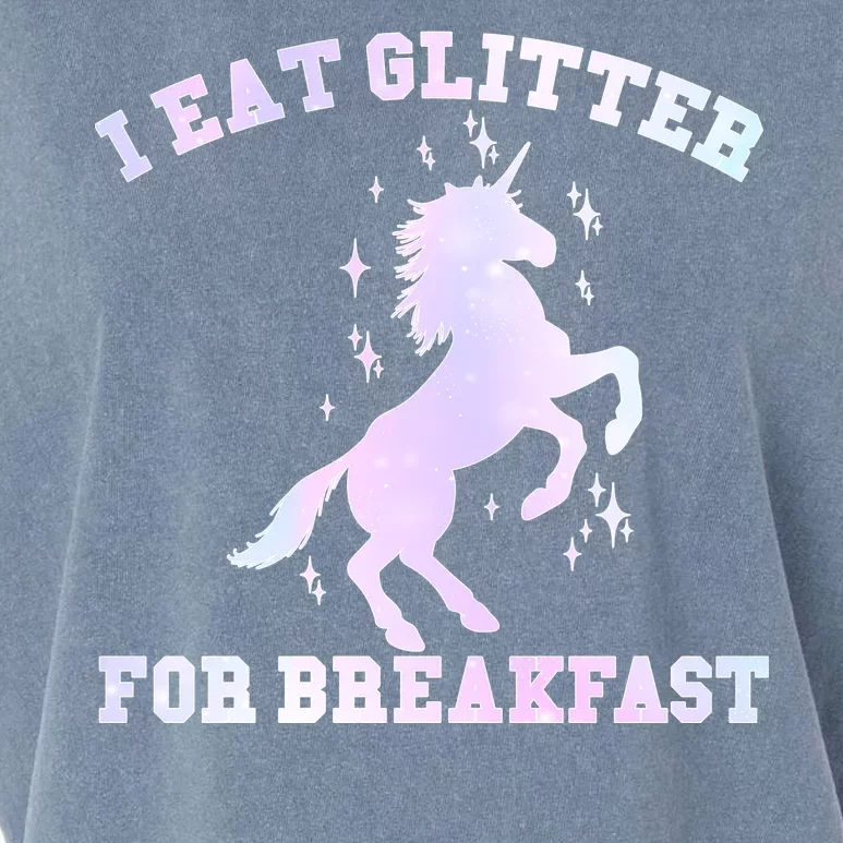 I Eat Glitter For Breakfast Garment-Dyed Women's Muscle Tee