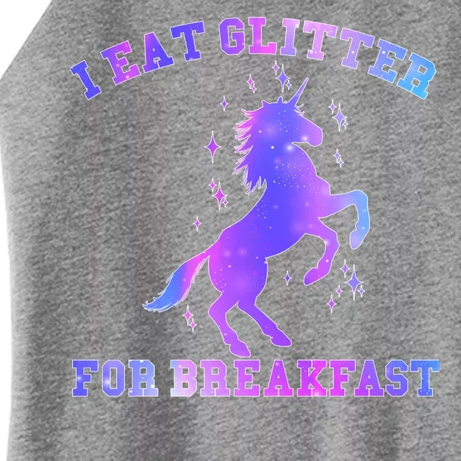 I Eat Glitter For Breakfast Women’s Perfect Tri Rocker Tank