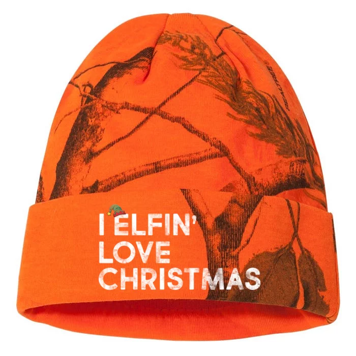 I Elfin Love Christmas Kati - 12in Camo Beanie