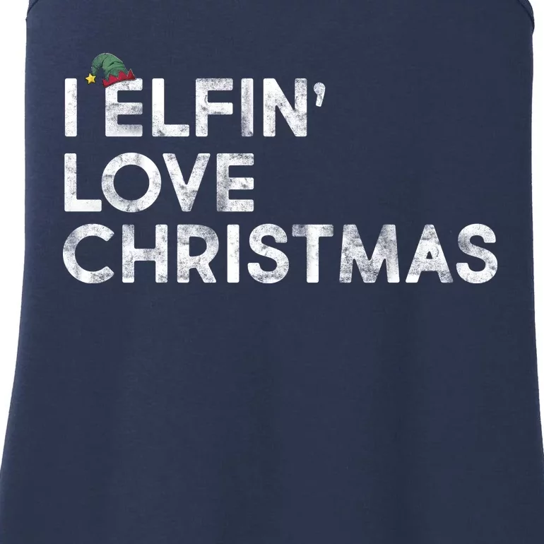 I Elfin Love Christmas Ladies Essential Tank