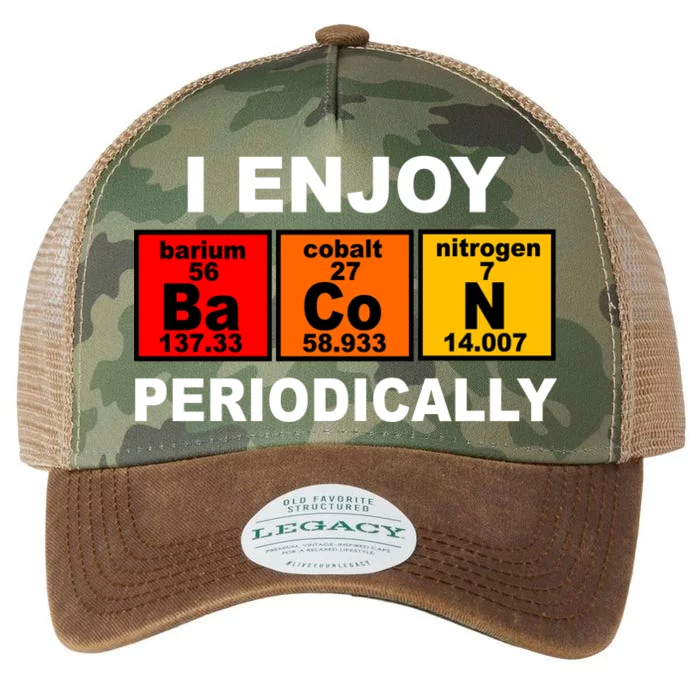 I Enjoy Bacon Periodically Legacy Tie Dye Trucker Hat