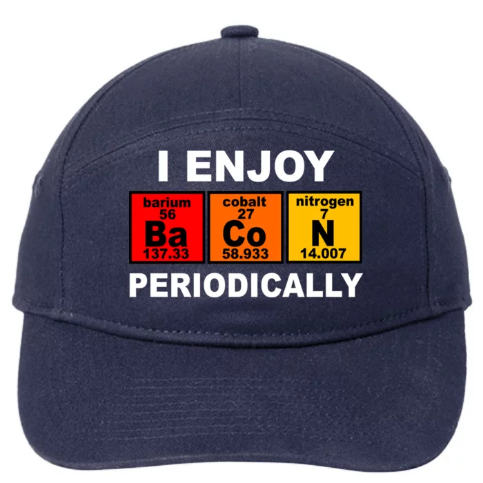 I Enjoy Bacon Periodically 7-Panel Snapback Hat