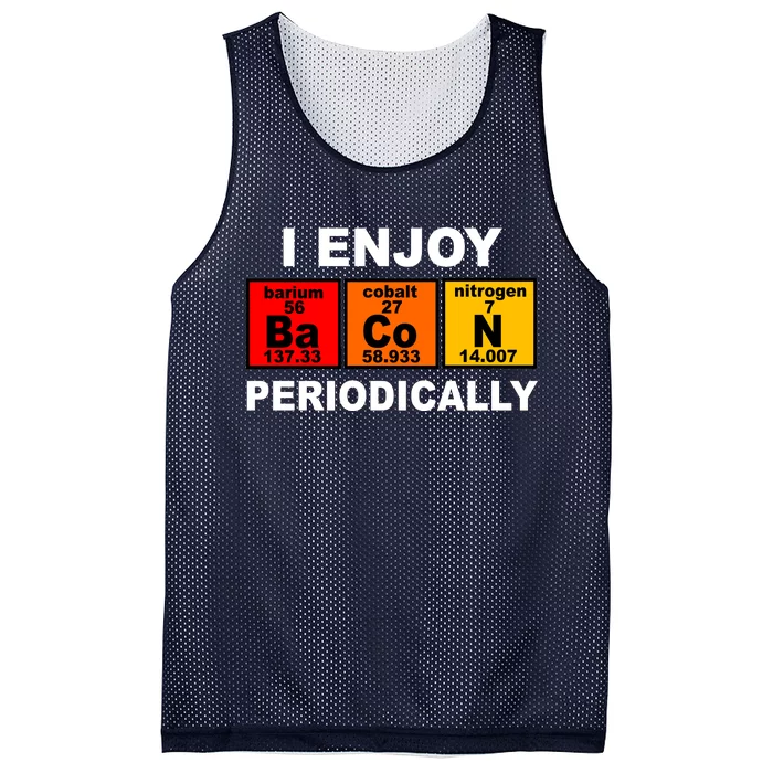 I Enjoy Bacon Periodically Mesh Reversible Basketball Jersey Tank