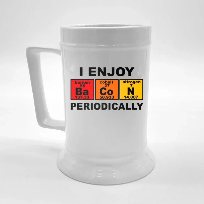 I Enjoy Bacon Periodically Front & Back Beer Stein