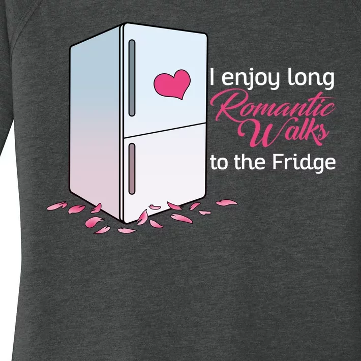 I Enjoy Long Romantic Walks To The Fridge Women's Perfect Tri Tunic Long Sleeve Shirt