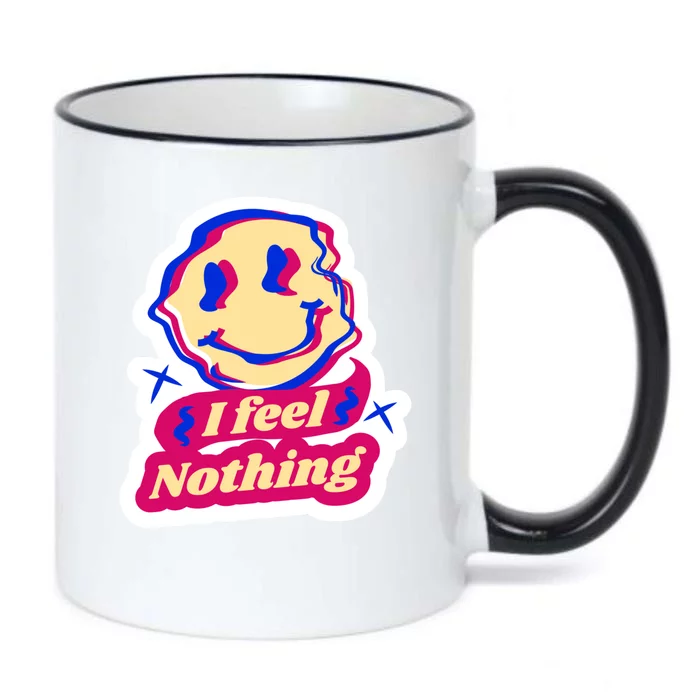 I Feel Nothing Smiley Face Black Color Changing Mug