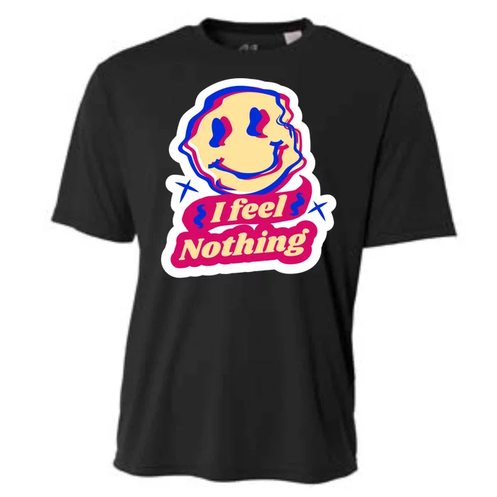 I Feel Nothing Smiley Face Cooling Performance Crew T-Shirt