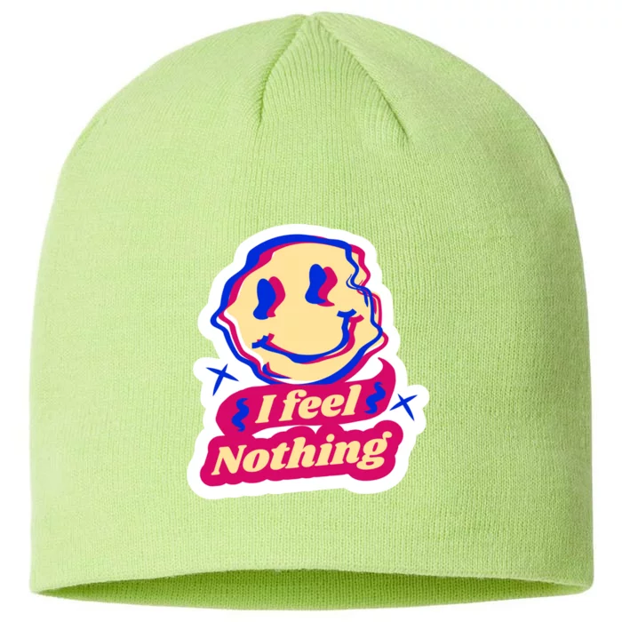 I Feel Nothing Smiley Face 8 1/2in Sustainable Knit Beanie