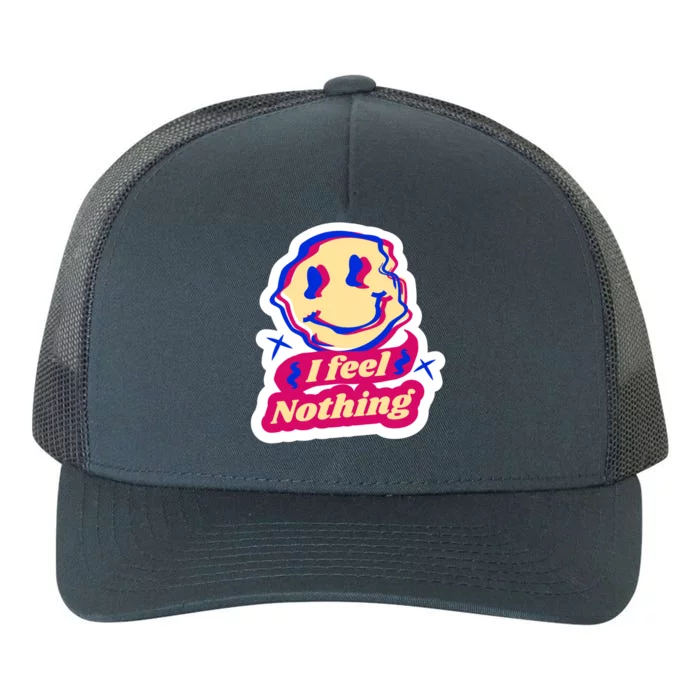 I Feel Nothing Smiley Face Yupoong Adult 5-Panel Trucker Hat