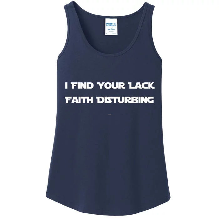 I Find Your Lack Faith Disturbing Ladies Essential Tank