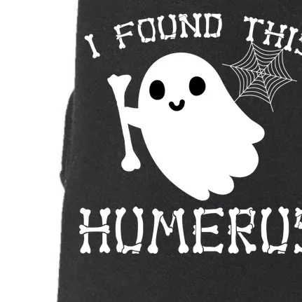 I Found This Humerus Funny Halloween Ghost Doggie 3-End Fleece Hoodie